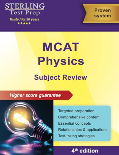 Imagen de archivo de Sterling Test Prep MCAT Physics Review: Complete Subject Review a la venta por HPB-Red