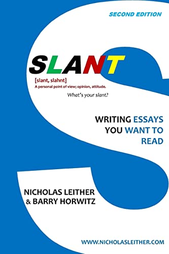 Stock image for Slant : Writing Essays You Want to Read for sale by Better World Books