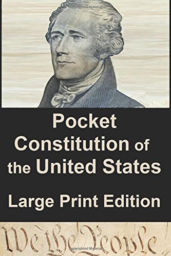 Imagen de archivo de Pocket Constitution of the United States of America: Large Print Edition (Pocket Classics) a la venta por Wizard Books