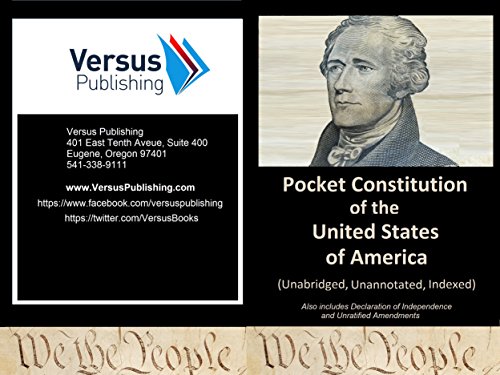 9780997848489: Pocket Constitution of the United States of America: Unabridged, Unannotated: Volume 1 (Pocket Classics)
