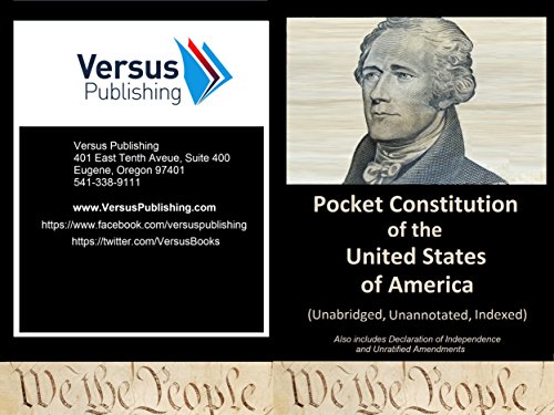 9780997848489: Pocket Constitution of the United States of America: Unabridged, Unannotated