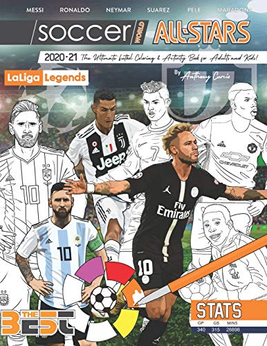 Beispielbild fr Soccer World All Stars 2020-21: La Liga Legends edition: The Ultimate Futbol Coloring, Activity and Stats Book for Adults and Kids zum Verkauf von Goodwill