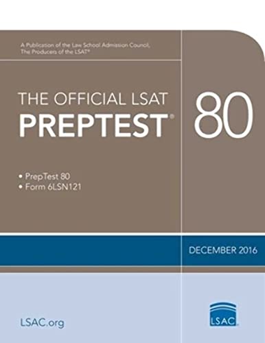 Stock image for The Official LSAT PrepTest 80: (Dec. 2016 LSAT) for sale by Hawking Books