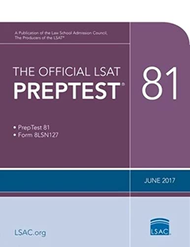 Stock image for The Official LSAT PrepTest 81: (June 2017 LSAT) for sale by Goodwill of Colorado