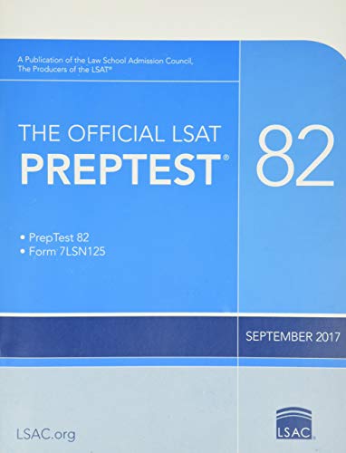 Imagen de archivo de The Official LSAT PrepTest 82: (Sept. 2017 LSAT) a la venta por Jenson Books Inc