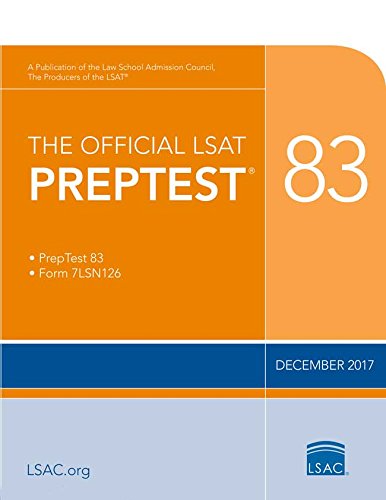 9780998339764: The Official LSAT Preptest 83: December 2017, Form 7LSN126
