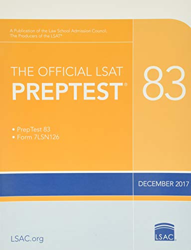 Stock image for The Official LSAT PrepTest 83: (Dec. 2017 LSAT) for sale by Books-FYI, Inc.