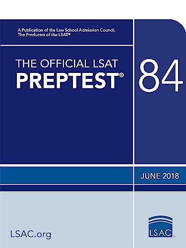 Stock image for The Official LSAT PrepTest 84: (June 2018 LSAT) for sale by SecondSale