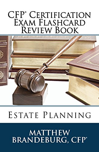 Beispielbild fr CFP Certification Exam Flashcard Review Book: Estate Planning (2017 Edition) zum Verkauf von Red's Corner LLC