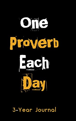 Imagen de archivo de One Proverb Each Day Journal a la venta por PBShop.store US