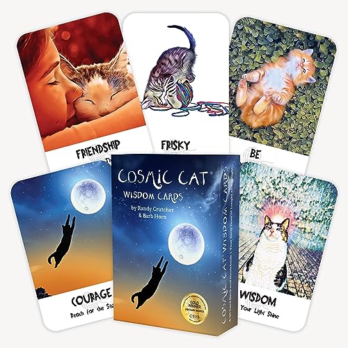 Beispielbild fr Cosmic Cat Wisdom Cards zum Verkauf von Revaluation Books