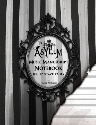 9780998990989: The Asylum Music Manuscript Notebook: Blank Sheet Music Staff Paper for Musicians and Composers