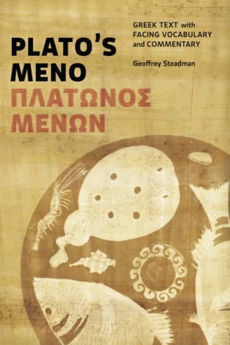 Stock image for Plato's Meno: Greek Text with Facing Vocabulary and Commentary for sale by Better World Books