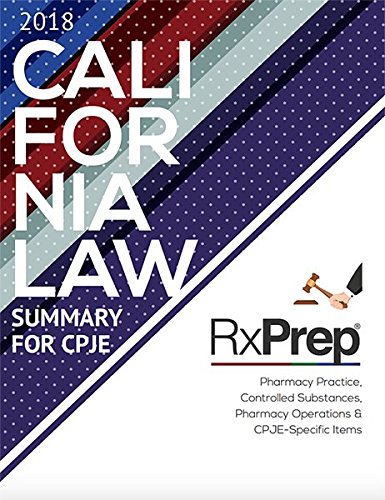 Stock image for RxPrep California Law Summary for CPJE for sale by SecondSale