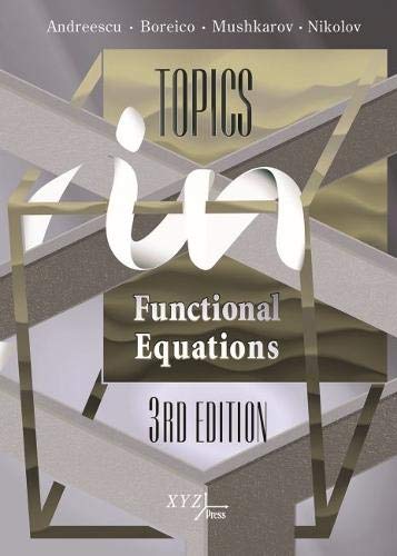 9780999342862: Topics in Functional Equations (Xyz)