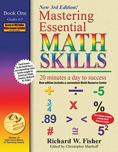 Beispielbild fr Mastering Essential Math Skills, Book 1: Grades 4 and 5, 3rd Edition: 20 minutes a day to success (Stepping Stones to Proficiency in Algebra) zum Verkauf von GF Books, Inc.