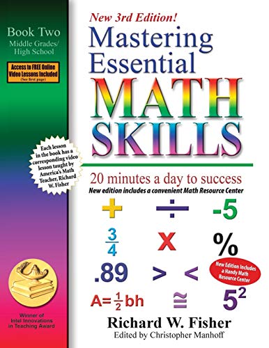 Beispielbild fr Mastering Essential Math Skills, Book 2: Middle Grades/High School, 3rd Edition: 20 minutes a day to success (Stepping Stones to Proficiency in Algebra) zum Verkauf von Books Unplugged