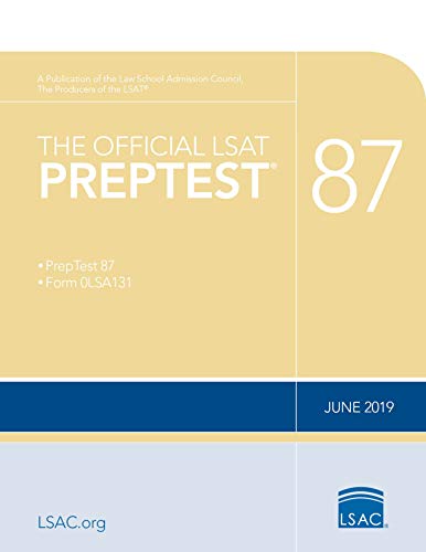 Beispielbild fr The Official LSAT PrepTest 87 zum Verkauf von BookHolders