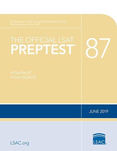 Stock image for The Official LSAT PrepTest 87 for sale by BookHolders