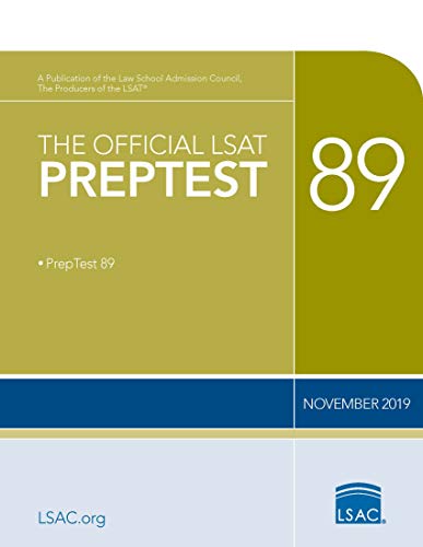 Imagen de archivo de The Official LSAT PrepTest 89: (November 2019 LSAT) a la venta por BooksRun