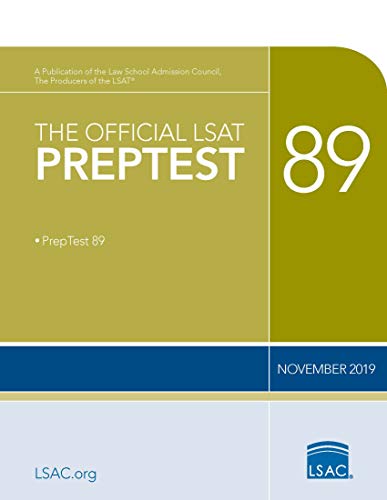Stock image for The Official LSAT PrepTest 89: (November 2019 LSAT) for sale by BooksRun