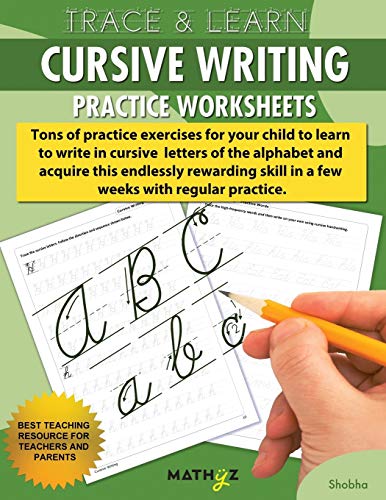 9780999740804: Trace & Learn - Cursive Writing: Practice Worksheets