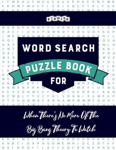 Stock image for Word Search Puzzle Book for When There's No More Of The Big Bang Theory To Watch for sale by GF Books, Inc.