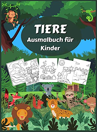 Imagen de archivo de Tiere Ausmalbuch für Kinder (German Edition) a la venta por HPB-Ruby