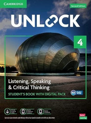 Beispielbild fr Unlock 4 Listening, Speaking & Critical Thinking Student's Book with Digital Pack zum Verkauf von AMM Books