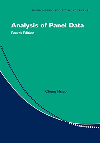 Stock image for Analysis of Panel Data (Econometric Society Monographs) for sale by Books Unplugged