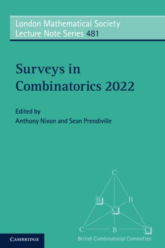 Imagen de archivo de Surveys in Combinatorics 2022 a la venta por Blackwell's