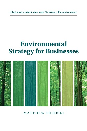 Imagen de archivo de Environmental Strategy for Businesses a la venta por Kuba Libri