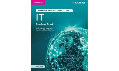 Beispielbild fr Cambridge National in IT. Level 1/Level 2 Student Book With Digital Access (2 Years) zum Verkauf von Blackwell's