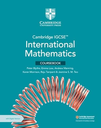 Stock image for Cambridge IGCSE? International Mathematics Coursebook with Digital Version (2 Years' Access) (Cambridge International IGCSE) for sale by Books Puddle