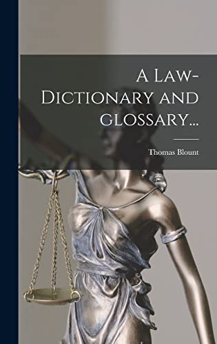 Stock image for A Law-dictionary and Glossary. for sale by Lucky's Textbooks