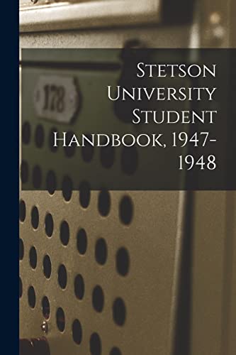 Beispielbild fr Stetson University Student Handbook, 1947-1948 zum Verkauf von Lucky's Textbooks