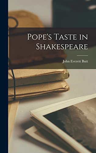 9781013701948: Pope's Taste in Shakespeare