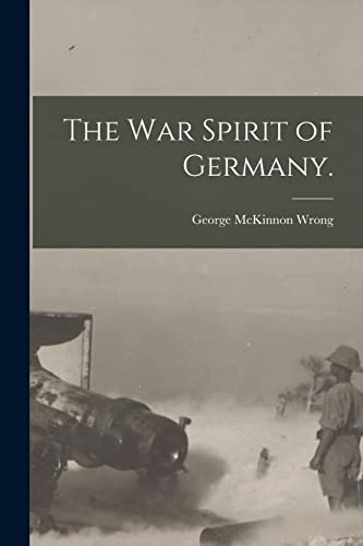 Stock image for The War Spirit of Germany. for sale by Lucky's Textbooks