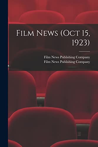 Imagen de archivo de Film News (Oct 15, 1923) a la venta por PBShop.store US