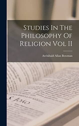 Beispielbild fr Studies In The Philosophy Of Religion Vol II zum Verkauf von Lucky's Textbooks