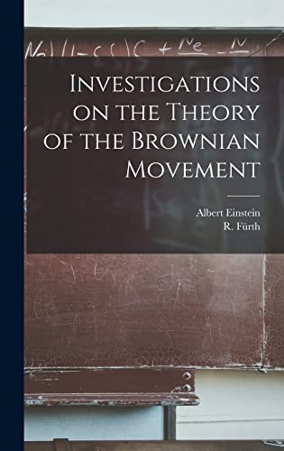9781014054432: Investigations on the Theory of the Brownian Movement