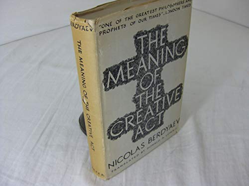 Stock image for The Meaning of the Creative Act for sale by GreatBookPrices