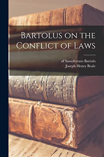 Beispielbild fr Bartolus on the Conflict of Laws zum Verkauf von GreatBookPrices