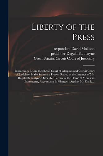 Stock image for Liberty of the Press for sale by PBShop.store US