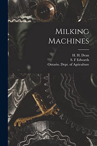 Imagen de archivo de Milking Machines [microform] a la venta por PBShop.store US