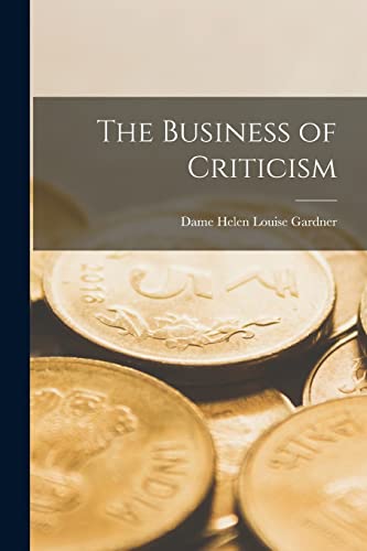 9781014308269: The Business of Criticism