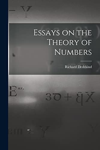 Stock image for Essays on the Theory of Numbers for sale by Lucky's Textbooks