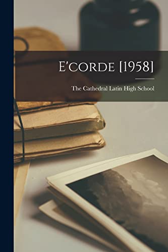 Stock image for E'corde [1958] for sale by THE SAINT BOOKSTORE