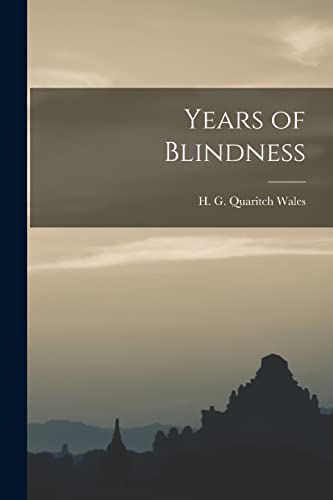 Imagen de archivo de Years of Blindness a la venta por GreatBookPrices