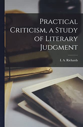 9781014453150: Practical Criticism, a Study of Literary Judgment